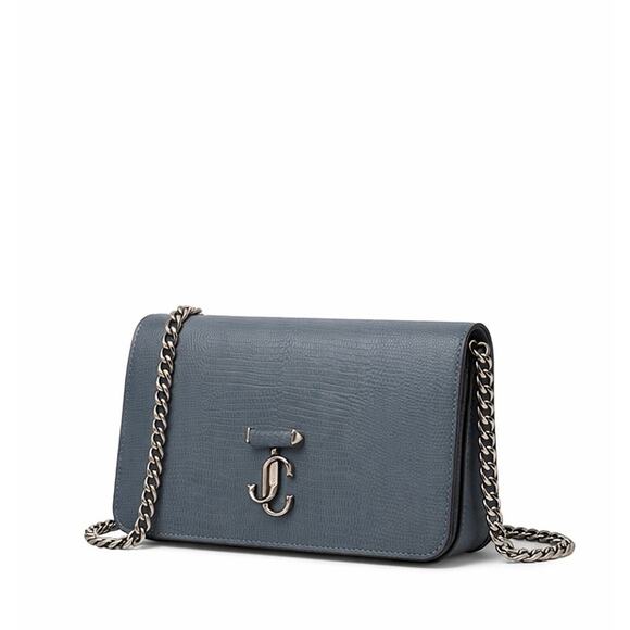 Jimmy Choo Teal Crossbody Bag with Chain Strap